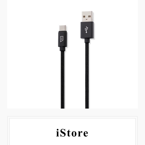 iStore USB-C to USB-A Black Cable 3.3 Feet / 1 Meter - Picture 2 of 6